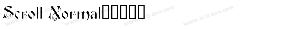 Scroll Normal字体转换